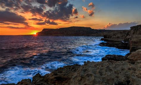 Cape Greco at Sunset.Ayia Napa Stock Photo - Image of mountain, napa ...