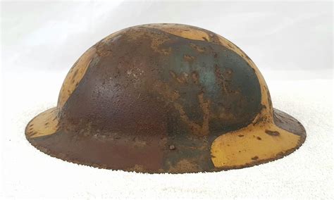 Sold Price Ww1 Us Brodie Helmet With Jigsaw Pattern Camouflage No