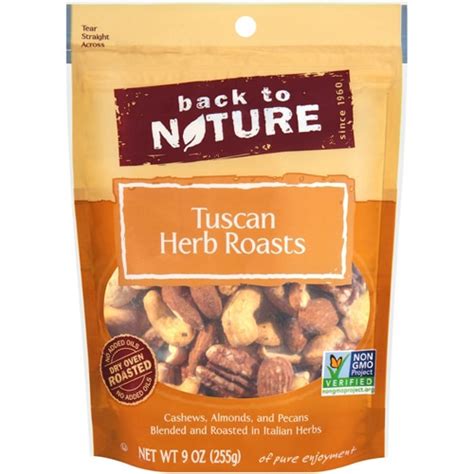 Back To Nature Trail Mix Tuscan Herb Roasts 9 Oz Vitacost