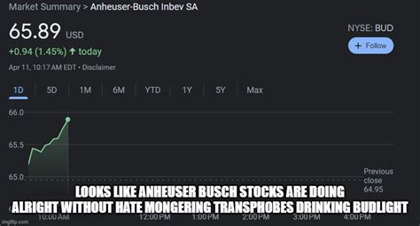 Politics Anheuser Busch Stock Memes GIFs Imgflip