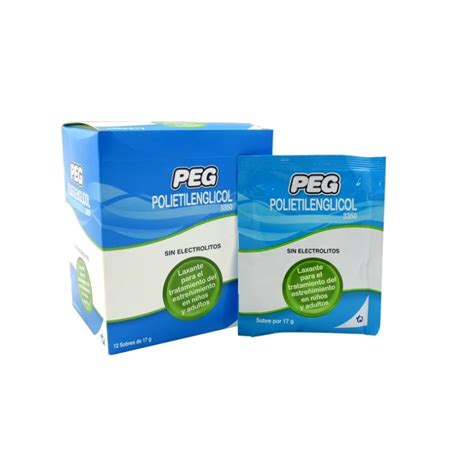 PEG POLIETILENGLICOL 3350 12 SOBRES MK