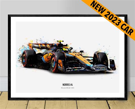 2023 Norris Mclaren F1 Mcl60 Poster Print Formula 1 Lando Etsy Hong Kong