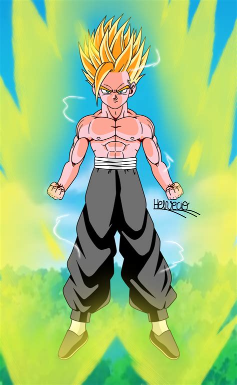 Gohan ssj2 (Cell saga) by HelvecioBNF on DeviantArt