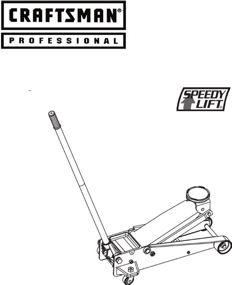 Craftsman 3 5 Ton Floor Jack Parts Diagram Image To U