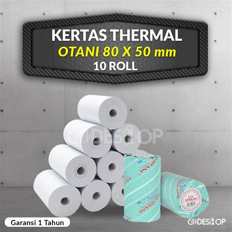 Jual Roll Kertas Thermal Otani X Mm X Mm Struk Kasir