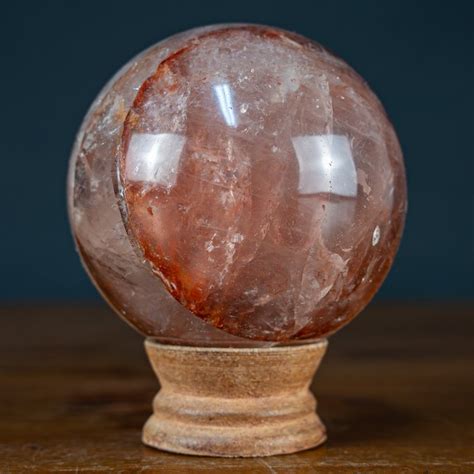 Natural Red Fire Quartz Sphere 692 33 G Catawiki