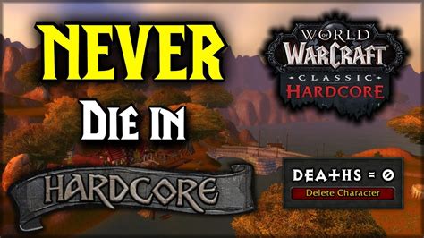 IMPORTANT Tips You NEED To Survive Hardcore Classic WoW YouTube