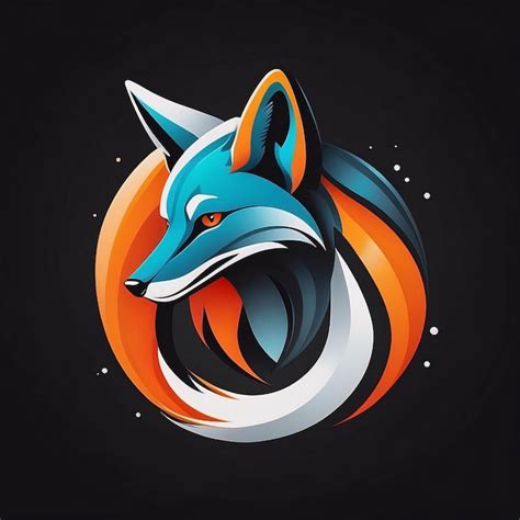 Premium Photo Minimalist Sleek And Simple Fox Head Illustration Logo