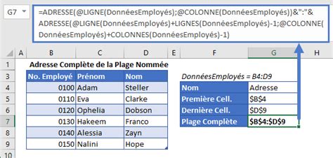 Obtenir L Adresse Compl Te D Une Plage Nomm E Dans Excel Et Google