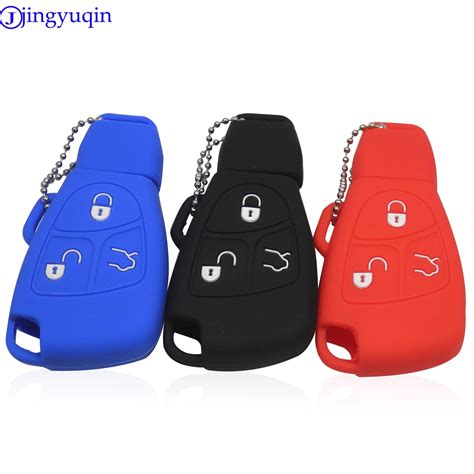 Jingyuqin coque de protection en Silicone pour clé télécommande à 3