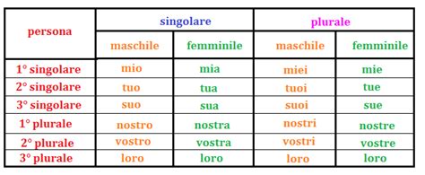 Gli Aggettivi Possessivi Maestralia