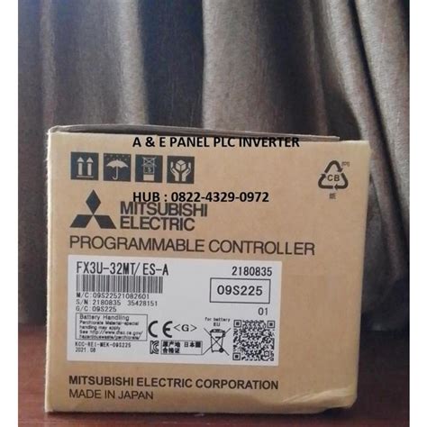 Jual PLC Mitsubishi Melsec FX3U 32MT ES A FX3U 32MT ES A ES A Shopee