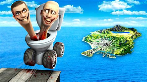 Jumping SKIBIDI TOILET CARS Across ENTIRE MAP In GTA 5 Realtime