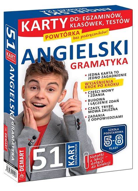 Karty Edukacyjne J Zyk Angielski Gramatyka Opracowanie Zbiorowe