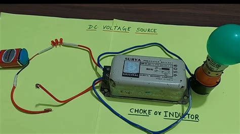 Experiment Of Inductor With Dc Source Class 12 Physics Working Model Cbse Youtube