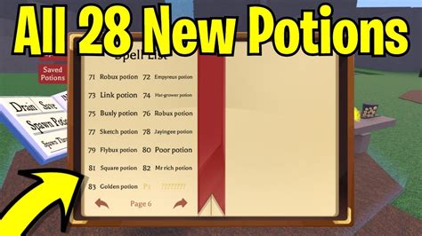 All 18 New Potion Recipes In Wacky Wizards How To Make Them Roblox Youtube