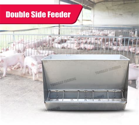 China Pig Farm Stainless Steel Double Sided Feeding Trough Pig Feed ...