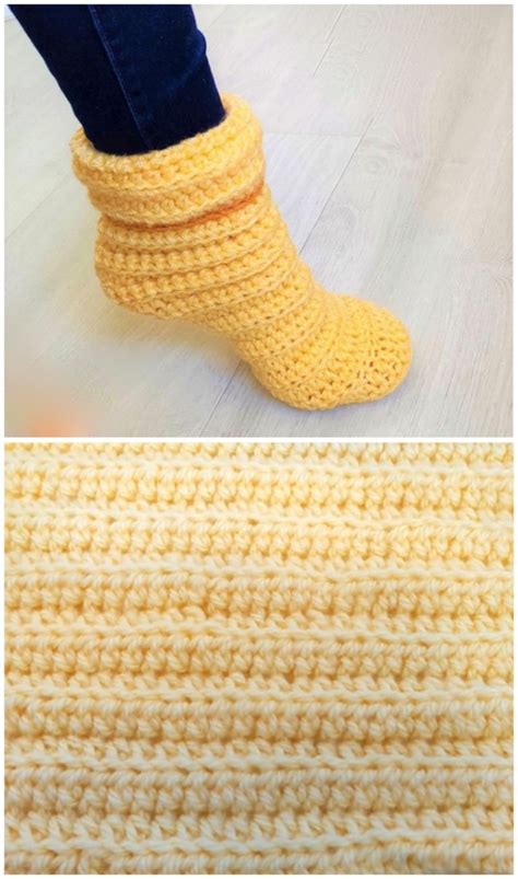 Crochet Fast And Simple Slippers Crochet Ideas