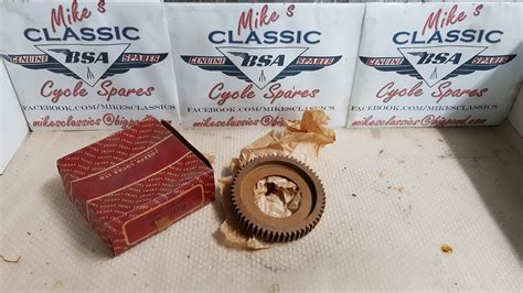 NOS Lucas Fiber Drive Magneto Dynamo Gear BSA Triumph AJS MATCHLESS