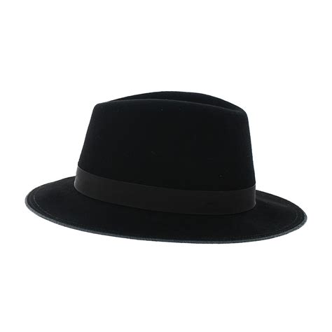 Chapeau Fedora Bepo Feutre Laine Noir Traclet R F Rence