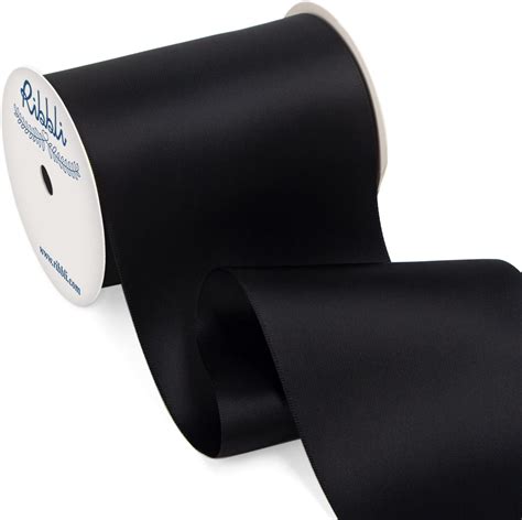 Amazon Ribbli Black Satin Ribbon 4 Inch Wide Black Ribbon For