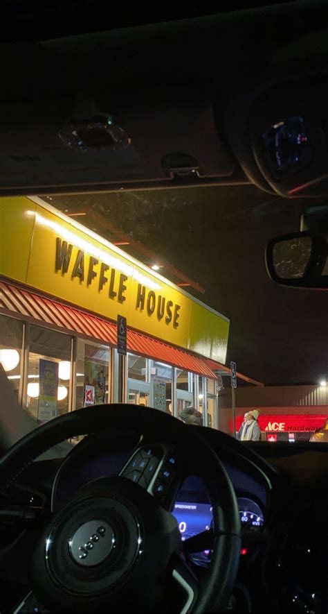 Late Night Driveinn Waffle House Waffle House Late Nights Waffles