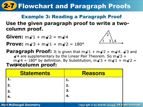 PPT Write Flowchart And Paragraph Proofs Prove Geometric Theorems By