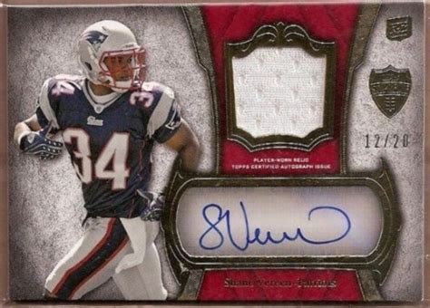 Topps Shane Vereen Football Autographed Trading Card