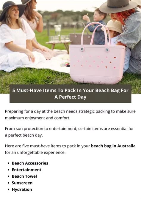 PPT 5 Must Have Items To Pack In Your Beach Bag For A Perfect Day