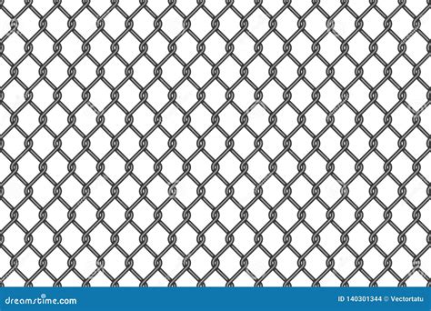 Metal Wire Mesh Seamless Pattern Stock Vector Illustration Of