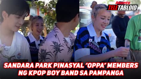 Sandara Park Pinasyal Oppa Members Ng Kpop Boy Band Sa Pampanga