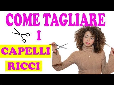 COME TAGLIARE I CAPELLI RICCI TAGLIO SCALATO DA FARE A CASA YouTube