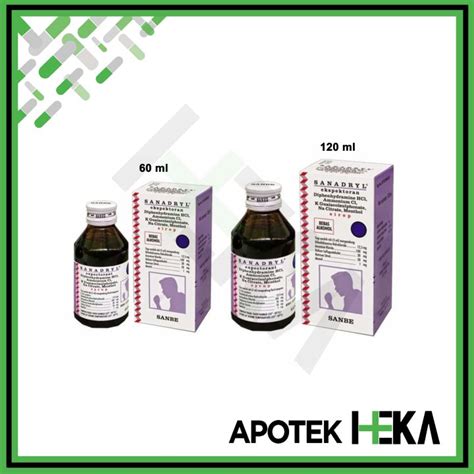 Sanadryl Sirup Expectorant Syrup Obat Batuk Berdahak Lazada Indonesia