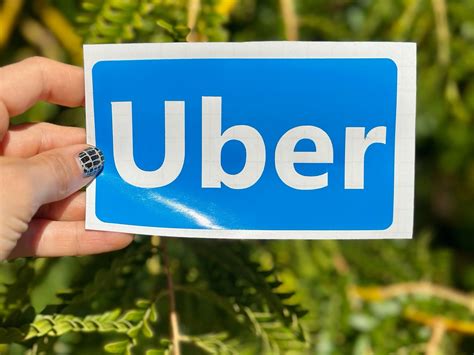 Uber Decal Uber Vinyl Decal Sticker Uber Eats Decal Doordash - Etsy