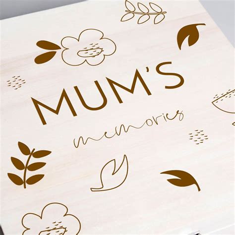 Personalised Wooden Box Floral Uk