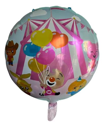 Globos Payasito Plim Plim Y Sus Amigos Tonos Rosas Fiesta En Venta