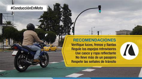 Recomendaciones De Seguridad Vial Para Conducir Una MOTOCICLETA