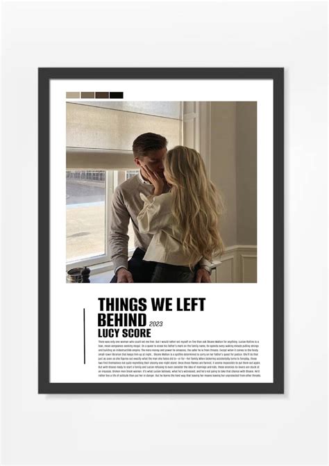 Things We Left Behind By Lucy Score Poster Digital Download Poster Wall Art Books Booktok