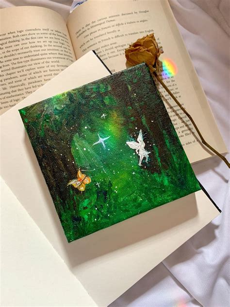 Fairycore | Small canvas art, Mini canvas art, Diy canvas art painting