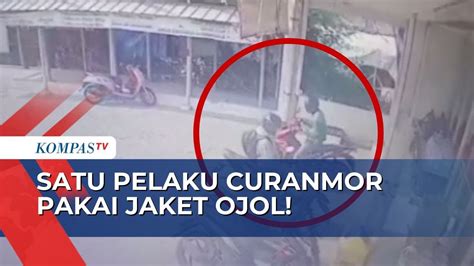 Meresahkan Aksi Curanmor Di Parkiran Minimarket Terekam CCTV Pelaku