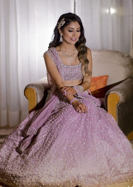 20 Brides Who Dazzled Royally In Purple Lehengas Lilac Lehenga