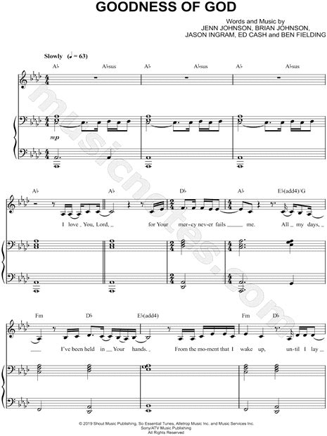 cece winans goodness  god sheet   ab major transposable