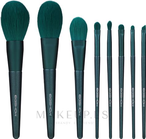 Eigshow Beauty Jade Green Brush Kit With Box Set Brochas Y Pinceles