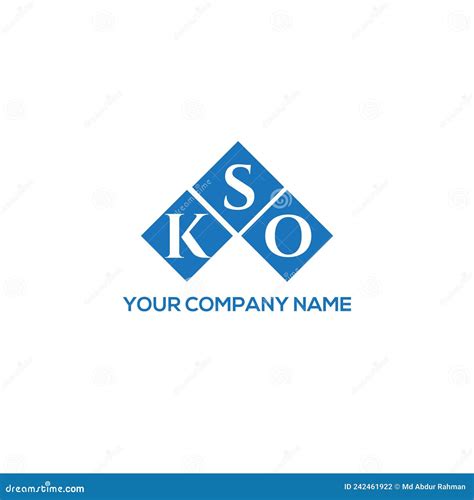 Kso Letter Logo Design On White Background Kso Creative Initials