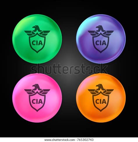 Cia Shield Symbol Eagle Crystal Ball Stock Vector (Royalty Free ...