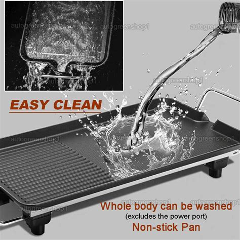 Xxl Large Electric Teppanyaki Table Top Grill Griddle Bbq Barbecue