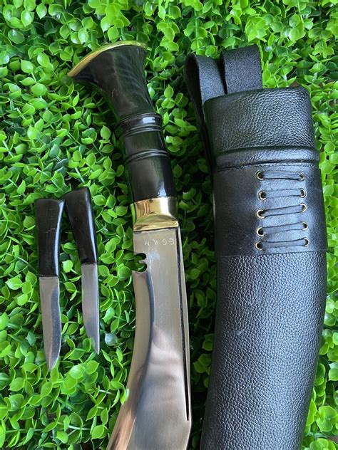 Cuchillo Kukri Mango Cuerno De B Falo Cm Fabricado A Mano