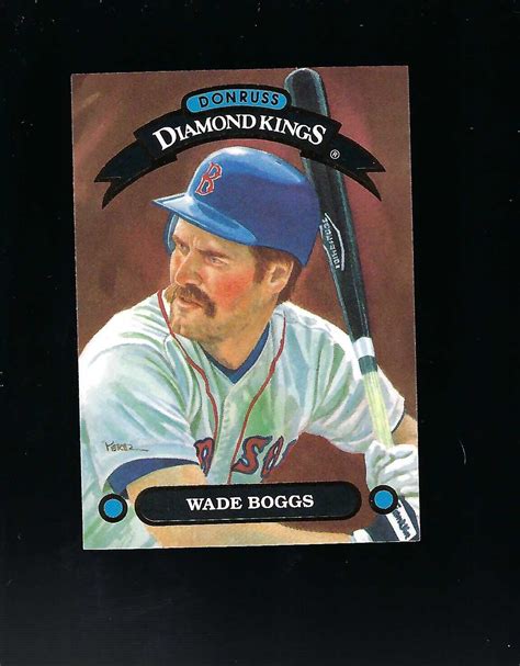 1992 Donruss Diamond Kings Wade Boggs DK 9 NM MT Boston Red Sox 1 EBay