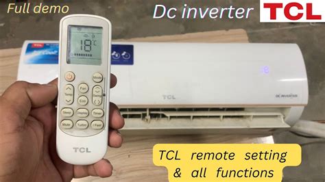 Tcl Onida Inverter Ac Remote All Functions Tcl Ac Remote Setting