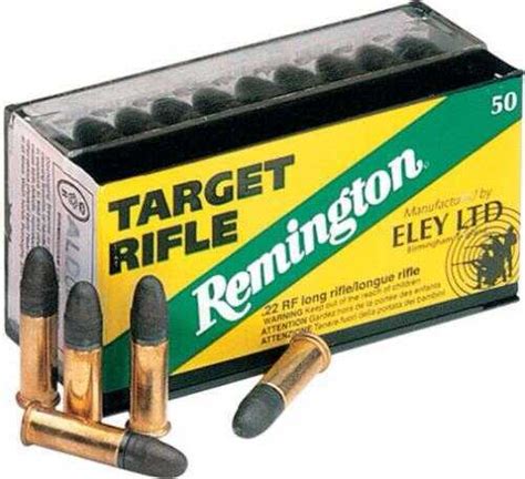 Rem Ammo 22 Long Rifle Eley Target Rifle 50 Rounds Per Box Ammo 22 Lr Long Rifle Rimfire